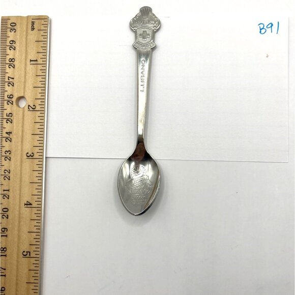 Vintage Bucherer Of Switzerland Lugano Collectors Souvenir Spoon B91 - Picture 5 of 5